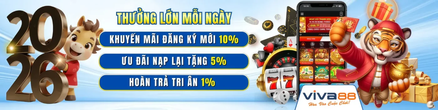 VIVA88 Bet ✔️ Cá Cược Thể Thao, Đá Gà Thomo HD Cùng Bong88 261 banner viva88